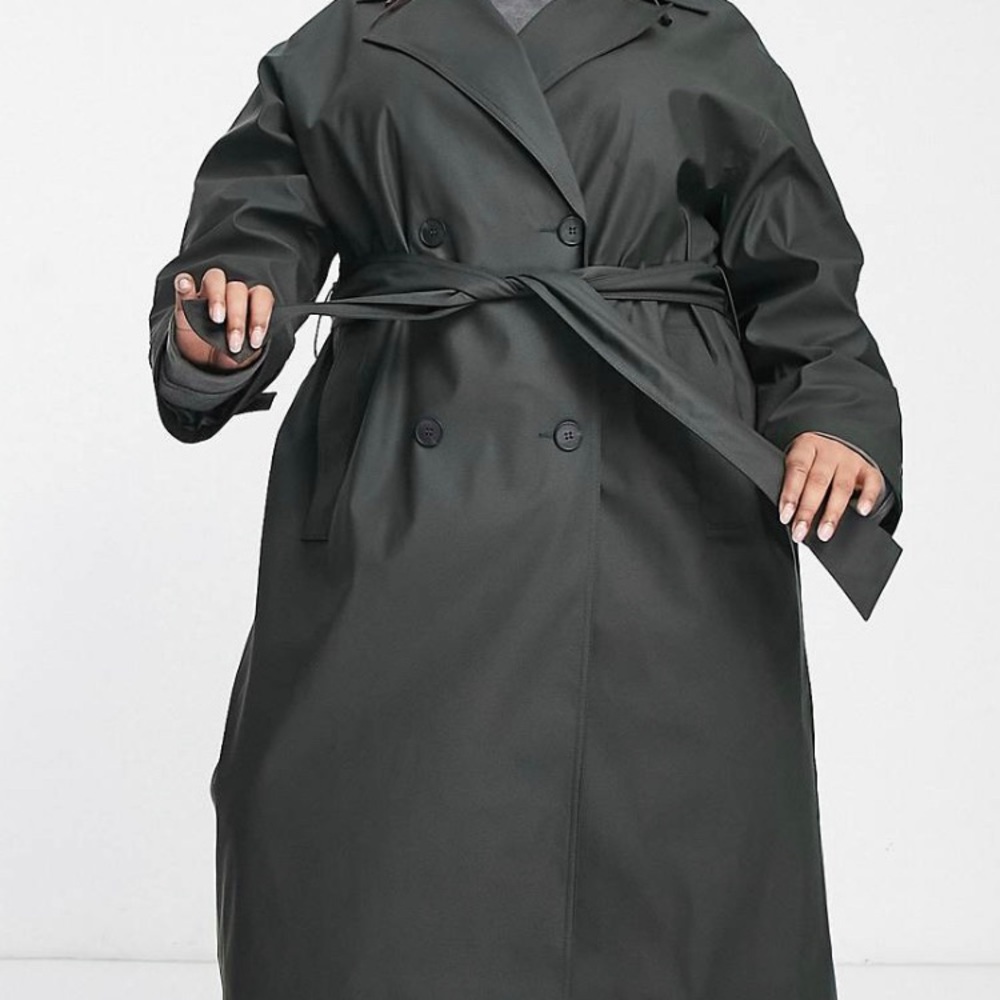 ASOS Rubberized Trench Coat